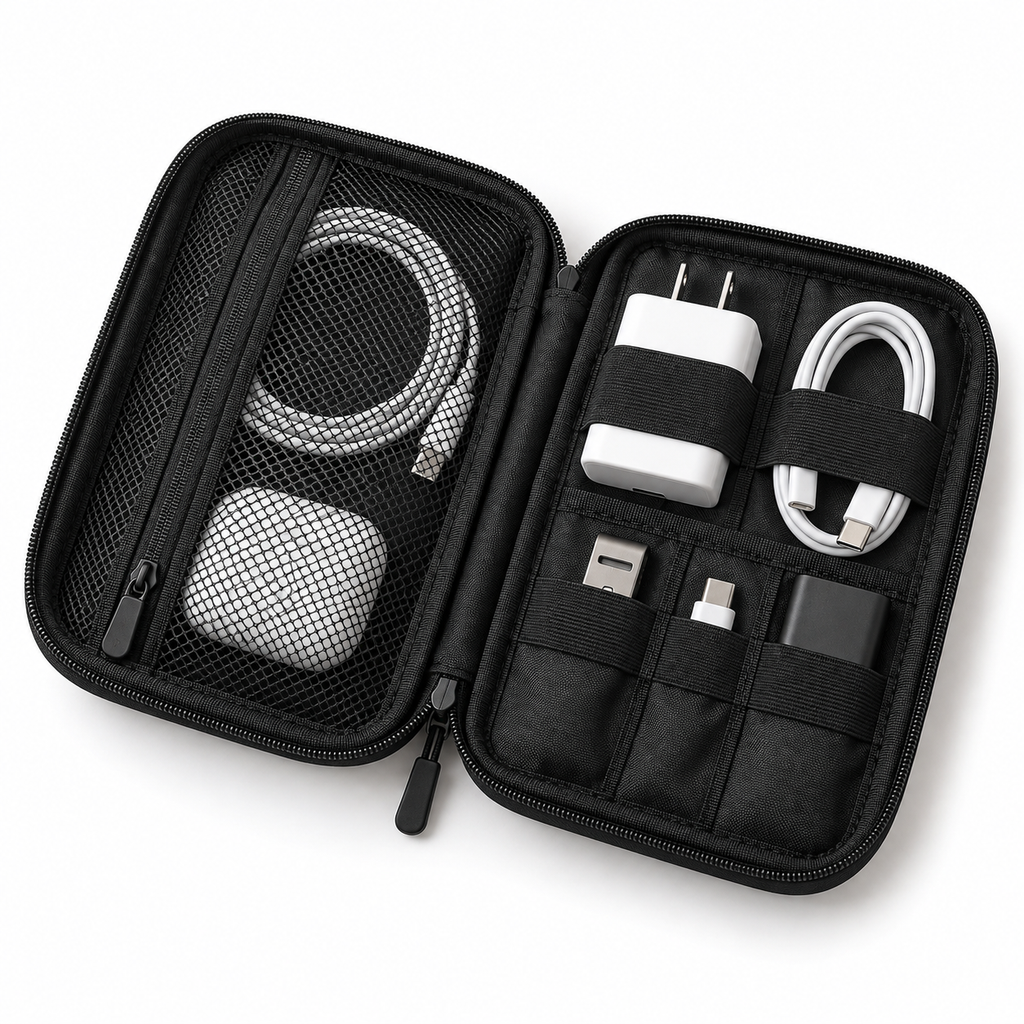 TidyNest Travel Tech Organizer clean product photo